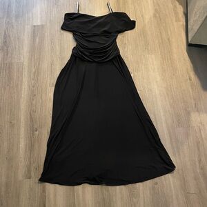 Black floor length evening gown size 16